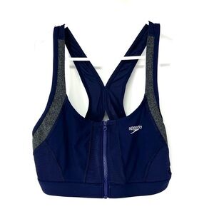 Speedo Women's Gym2Pool Zip Front Sports Bra 12
